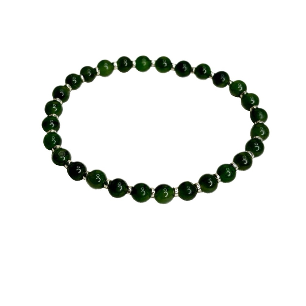 Brazil Nephrite Jade Stretch Bracelet